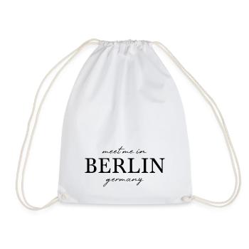 Berlin Deutschland Fan Flagge Design T Shirt - Turnbeutel - Weiß - Vorne