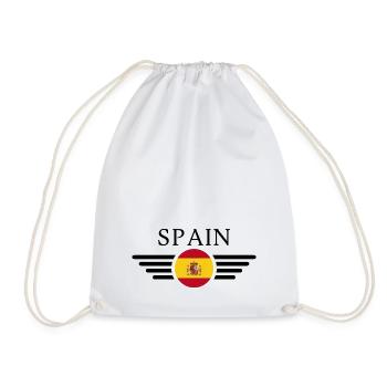 Spain Passion T-Shirt - Drawstring Bag - white - Front