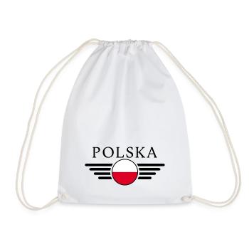 Poland Style T-Shirt - Drawstring Bag - white - Front