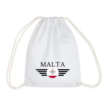 T-shirt de style maltais - Sac de sport léger - blanc - Devant