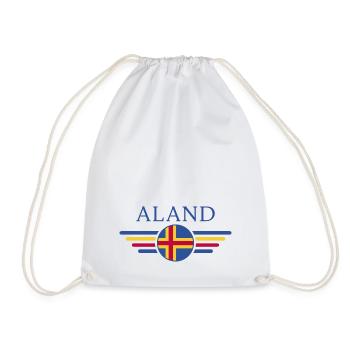 Ich liebe Åland, Eleganz Stil Design T-Shirt - Turnbeutel - Weiß - Vorne