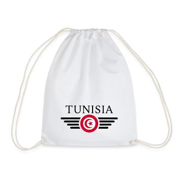 T-shirt design de style tunisien - Sac de sport léger - blanc - Devant