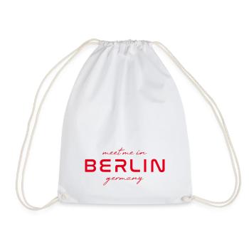Berlin Deutschland Fan Flagge Design T Shirt - Turnbeutel - Weiß - Vorne