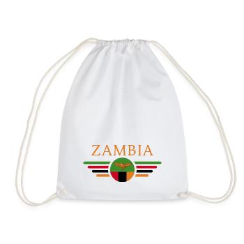 Ich liebe Sambia, Eleganz Stil Design T-Shirt - Turnbeutel - Weiß - Vorne