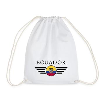 J’aime l’Équateur Design T-Shirt - Sac de sport léger - blanc - Devant