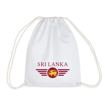 J’aime le Sri Lanka, T-shirt design de style élégance - Sac de sport léger - blanc - Devant