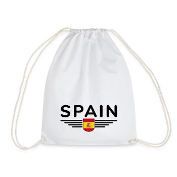 I Love Spain, Design T-Shirt Outfit - Drawstring Bag - white - Front