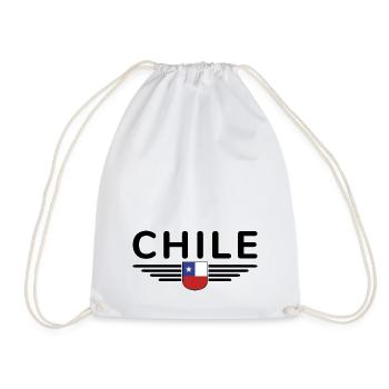 Chile Design – For fans and lovers - Drawstring Bag - white - Front