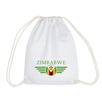 Ich liebe Simbabwe, Eleganz Stil Design T-Shirt - Turnbeutel - Weiß - Vorne