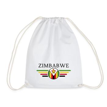 Ich liebe Simbabwe, Eleganz Stil Design T-Shirt - Turnbeutel - Weiß - Vorne