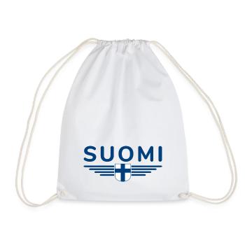 Conception de t-shirts en Finlande – Nordic Style & Nature - Sac de sport léger - blanc - Devant