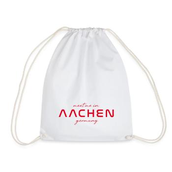 Aachen T-Shirt – Perfect for Fans & Lovers - Drawstring Bag - white - Front