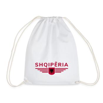 Albania Design – Fierté et style - Sac de sport léger - blanc - Devant
