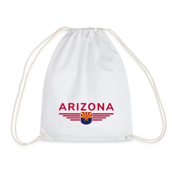 Arizona Fan T-Shirt – Desert Style - Drawstring Bag - white - Front