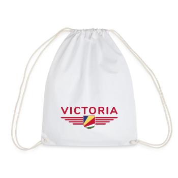 Victoria Seychellen Fans: Stylische Shirts - Turnbeutel - Weiß - Vorne