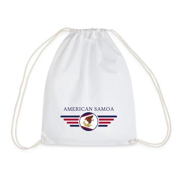 Samoa américaines, T-shirt design de style élégance - Sac de sport léger - blanc - Devant