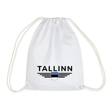 Tallinn T-Shirt – Für Fans der Hauptstadt - Turnbeutel - Weiß - Vorne