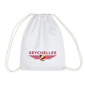 Fans des Seychelles : des t-shirts pour rêver sur l’île - Sac de sport léger - blanc - Devant