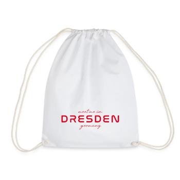 T-shirt Dresde – Skyline & Culture - Sac de sport léger - blanc - Devant
