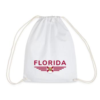 T-shirt Fan Floride – Sun & Beach - Sac de sport léger - blanc - Devant