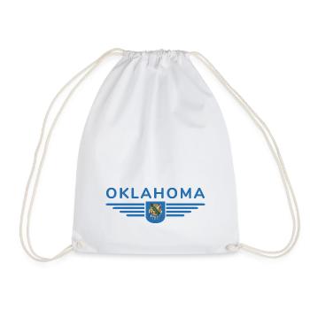 Oklahoma Fan T-Shirt – Perfect for fans - Drawstring Bag - white - Front
