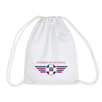J’aime la République dominicaineT-shirt design - Sac de sport léger - blanc - Devant