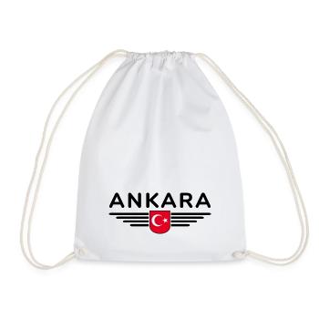 Turkey Ankara Türkiye Istanbul T Shirt Design - Drawstring Bag - white - Front