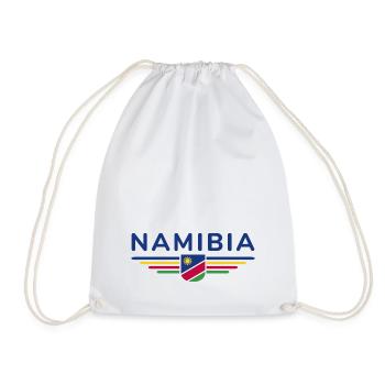 Namibia T-Shirt for Fans and Travelers - Drawstring Bag - white - Front