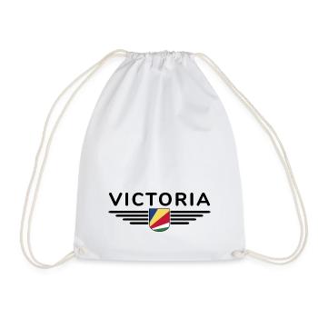 Victoria Seychellen Fans: Stylische Shirts - Turnbeutel - Weiß - Vorne