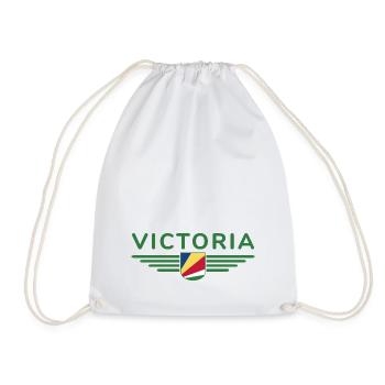 Victoria Seychellen Fans: Stylische Shirts - Turnbeutel - Weiß - Vorne