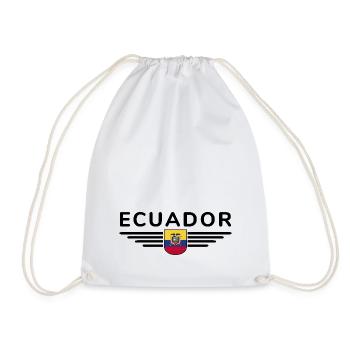 Ecuador Fans T-Shirt Design - Turnbeutel - Weiß - Vorne