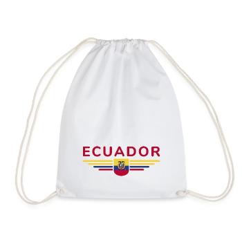 Ecuador Fans T-Shirt Design - Turnbeutel - Weiß - Vorne