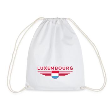 Luxembourg T-Shirt Design for Fans - Drawstring Bag - white - Front