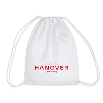 Hannover T-Shirt – Skyline - Turnbeutel - Weiß - Vorne
