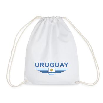 Uruguay T-Shirt – Perfekt für Fans - Turnbeutel - Weiß - Vorne