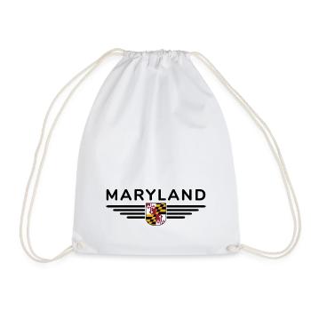 Maryland Fan T-Shirt – Perfect for fans! - Drawstring Bag - white - Front