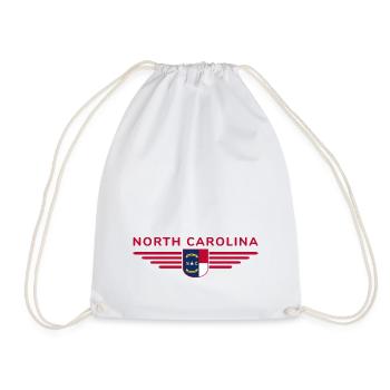 North Carolina Fan T-Shirt – Stylisch & Einzigarti - Turnbeutel - Weiß - Vorne