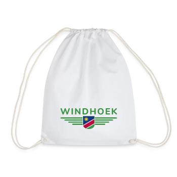 Windhoek T-Shirt for Namibia Lovers - Drawstring Bag - white - Front