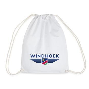 Windhoek T-Shirt for Namibia Lovers - Drawstring Bag - white - Front