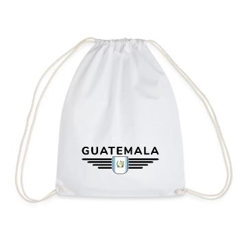 I Love Guatemala, Style Design T-Shirt - Drawstring Bag - white - Front