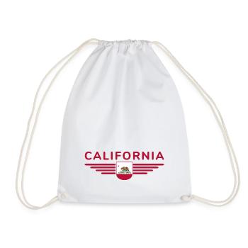 California Fan T-Shirt – Sun & Style - Sac de sport léger - blanc - Devant