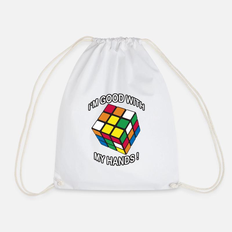 Rubik's I'm good with my Hands - Turnbeutel - Weiß