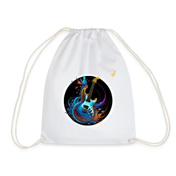 MORE THAN MUSIC - Drawstring Bag - white - Front