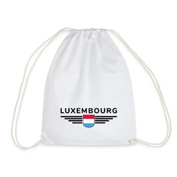 Luxembourg T-Shirt Design for Fans - Drawstring Bag - white - Front