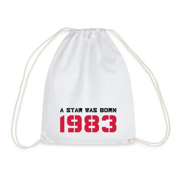 Année de naissance Anniversaire Born In - Made in 1983 - Sac de sport léger - blanc - Devant