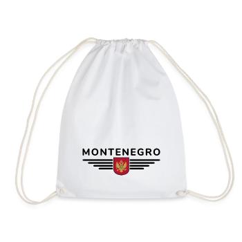 Montenegro Design – Balkan erleben - Turnbeutel - Weiß - Vorne