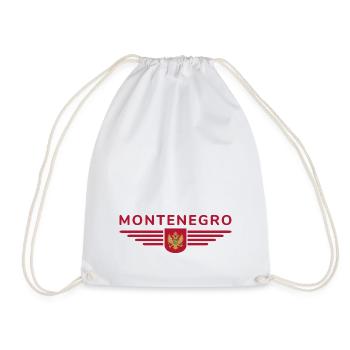 Montenegro Design – Découvrez les Balkans - Sac de sport léger - blanc - Devant