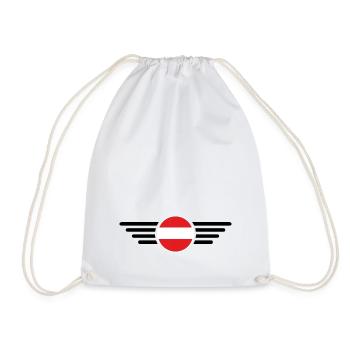 Austria Style T-Shirt - Drawstring Bag - white - Front