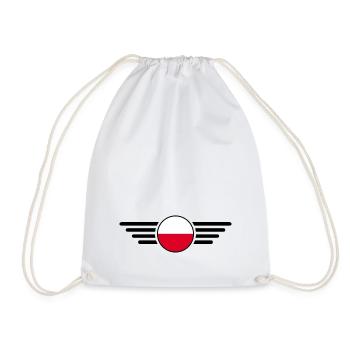 Poland Style T-Shirt - Drawstring Bag - white - Front