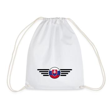 Slovakia Style Design T-Shirt - Drawstring Bag - white - Front